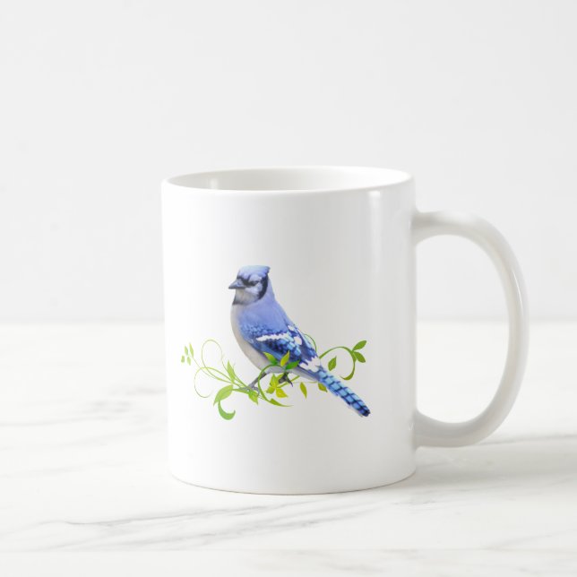 Blauer Jay-Vogel Tasse (Rechts)