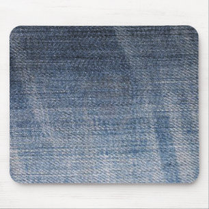 Blauer Jeans Stoff Textur Mousepad