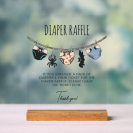 Blauer Junge Halloween Baby Duschdusche Windeln Ra Acrylschild