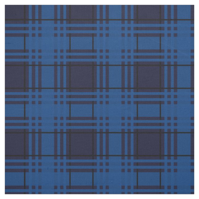 Blauer Juwel-Tartan Stoff (Muster)