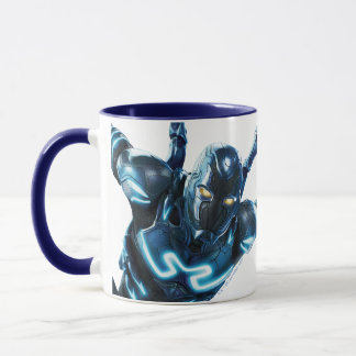 Blauer Käfer Leaping Art Tasse