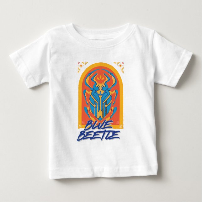 Blauer Käfer Scarab Talavera Graphic Baby T-shirt (Vorderseite)