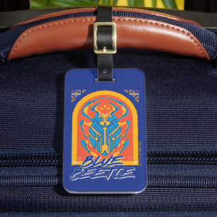 Blauer Käfer Scarab Talavera Graphic Gepäckanhänger