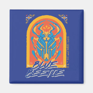 Blauer Käfer Scarab Talavera Graphic Magnet