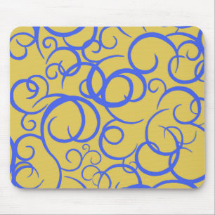 Blauer Kaffee Mousepad