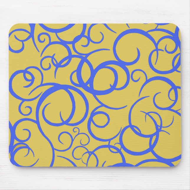 Blauer Kaffee Mousepad (Vorne)