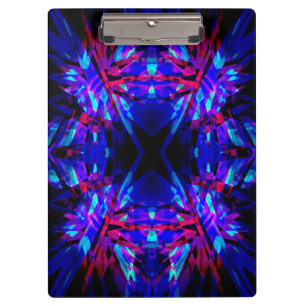 Blauer Kaleidoskop Klemmbrett