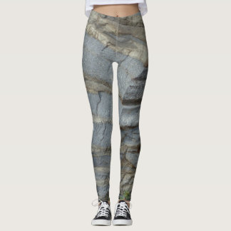 Blauer Kalkstein Leggings