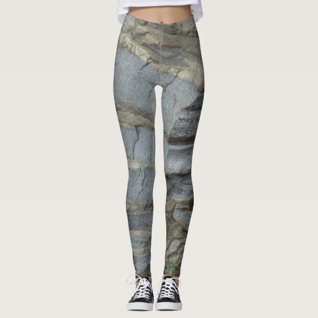 Blauer Kalkstein Leggings (Vorderseite)