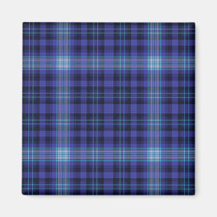 Blauer karierter Magnet