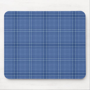 Blauer Karo Mousepad