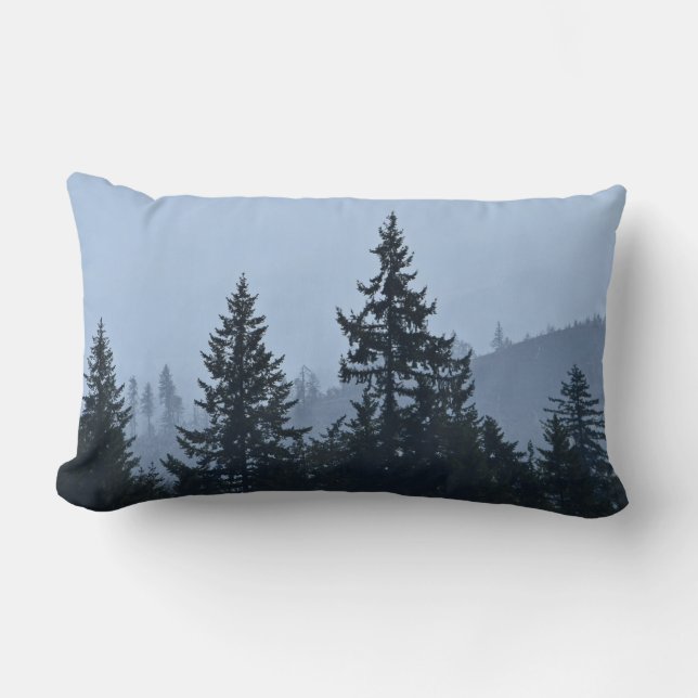 Blauer Kaskade Lendenkissen (Vorderseite)