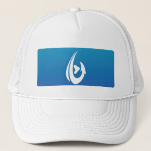 Blauer Kasten Truckerkappe
