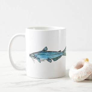 Blauer Katzenwels Kaffeetasse