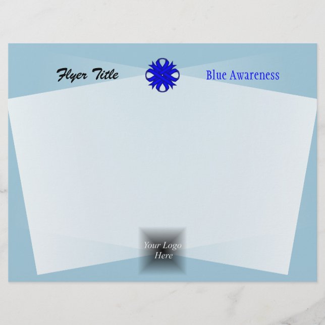 Blauer Kleber-Multifunktionsvorlage von Kenneth Yo Flyer (Vorne)