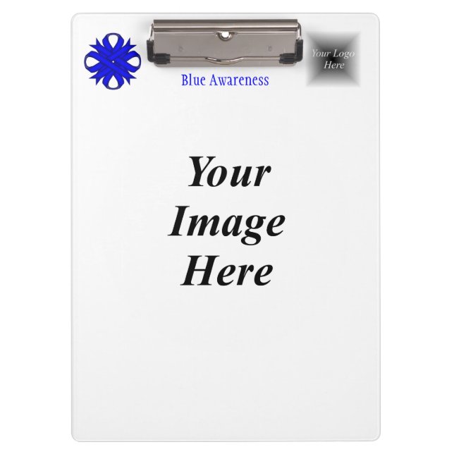 Blauer Kleber-Multifunktionsvorlage von Kenneth Yo Klemmbrett (Vorderseite)