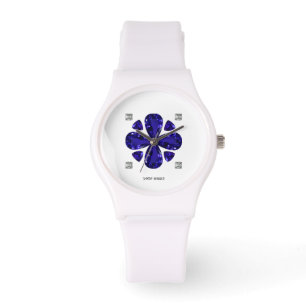 Blauer Klee Armbanduhr