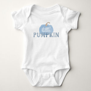 Blauer Kleiner Kürbis Herbst Baby Erster Geburtsta Strampler