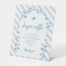 Blauer Kleiner Schmetterling-Kinderspinner Sockelschild