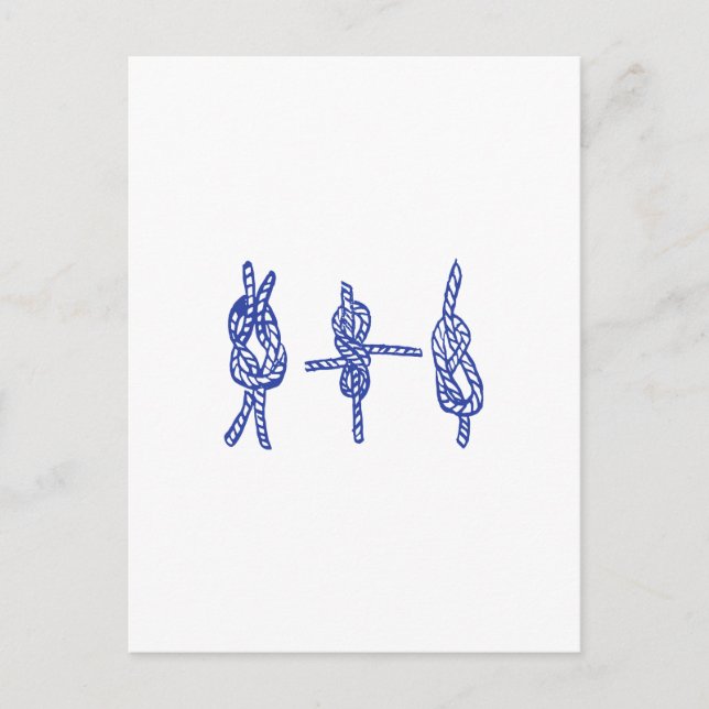 Blauer Knochen Postkarte (Vorderseite)
