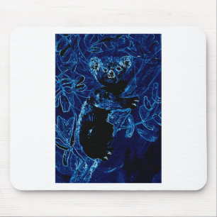 Blauer Koala-Bärn-Baum Mousepad