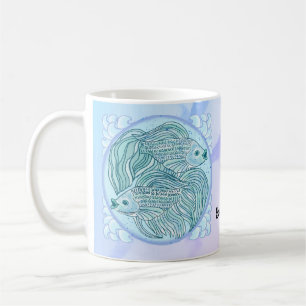 Blauer Koi-Fisch-Becher Kaffeetasse