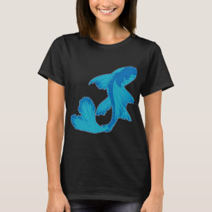 Blauer Koi T-Shirt