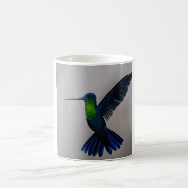 Blauer Kolibri Kaffeetasse (Mittel)