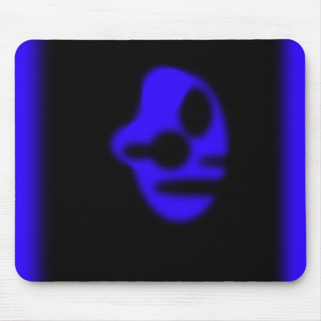 Blauer Kopf Mousepad (Vorne)