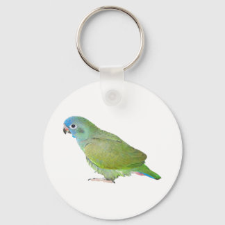 Blauer Kopf Pionus Parrot Schlüsselanhänger