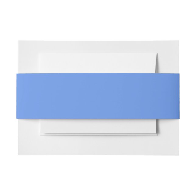 Blauer Kornblume Farbe Einladungsbanderole (Vorderseite Beispiel)