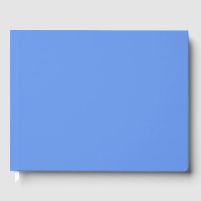 Blauer Kornblume Farbe Gästebuch (Vorderseite)