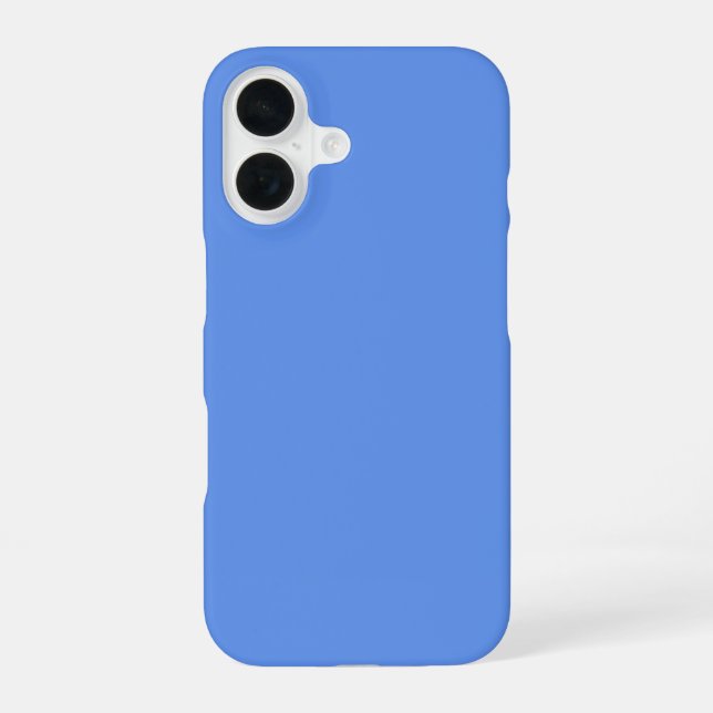 Blauer Kornblume Farbe iPhone 16 Hülle (Rückseite)