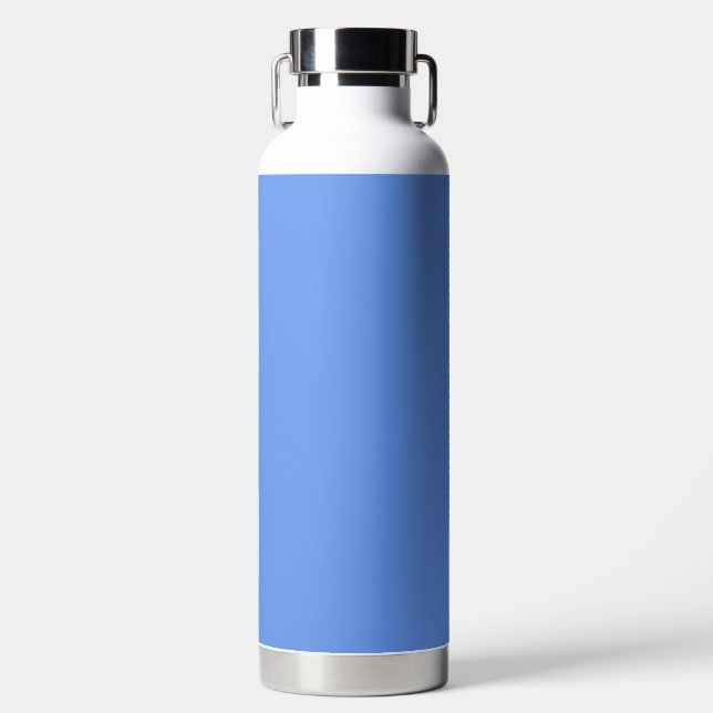 Blauer Kornblume Farbe Trinkflasche (Vorderseite)