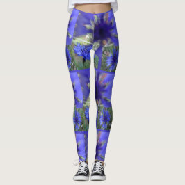 Blauer Kornblume Leggings