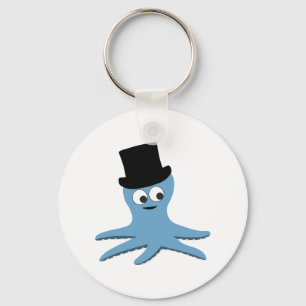 Blauer Kraken Schlüsselanhänger