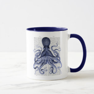 Blauer Kraken Tasse
