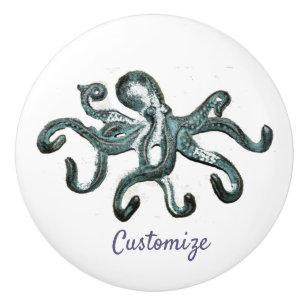 Blauer Kraken Thunder_Cove Keramikknauf