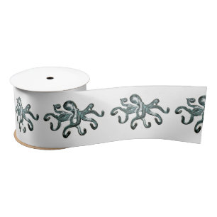 Blauer Kraken Thunder_Cove Satinband