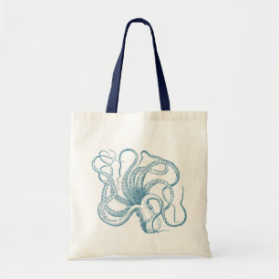 Blauer Kraken Tragetasche