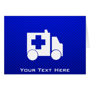 Blauer Krankenwagen