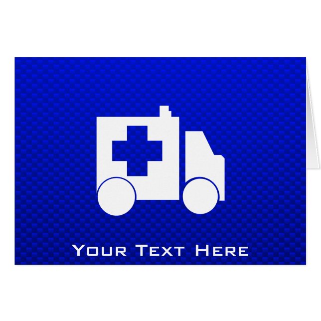 Blauer Krankenwagen (Vorderseite (Horizontal))