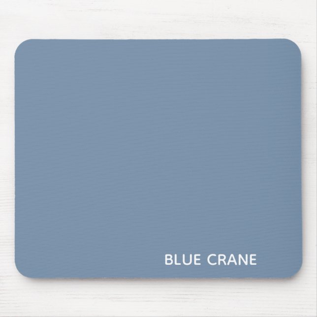 Blauer Kranname Mousepad (Vorne)