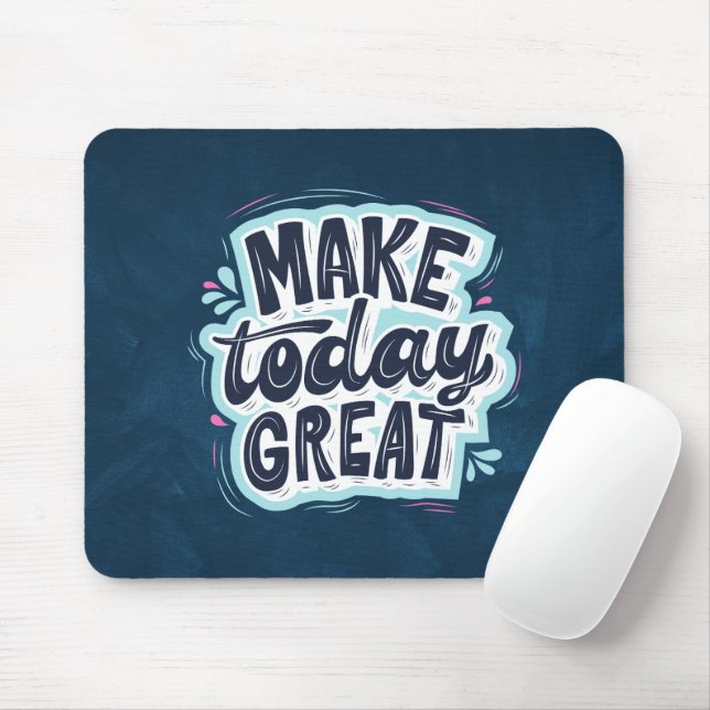 Blauer kreativer Text Mousepad (Mit Mouse)