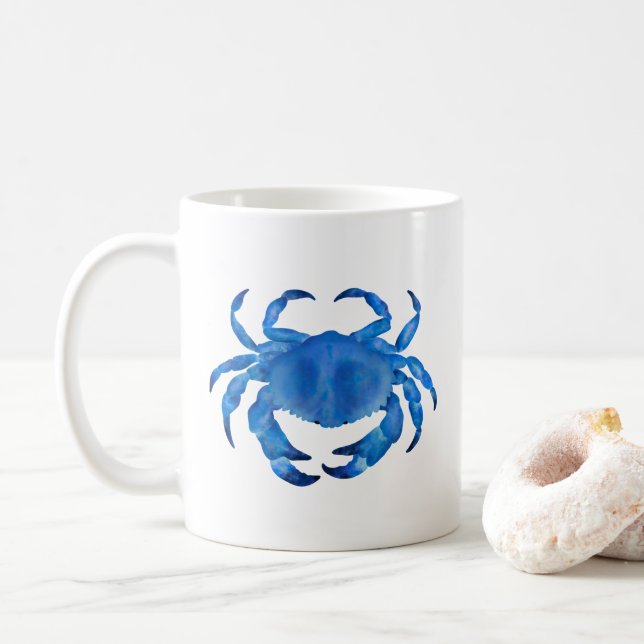 Blauer Krebs Kaffeetasse (Mit Donut)
