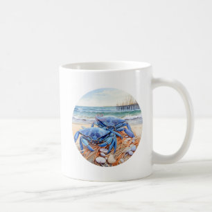 Blauer Krebs Kaffeetasse