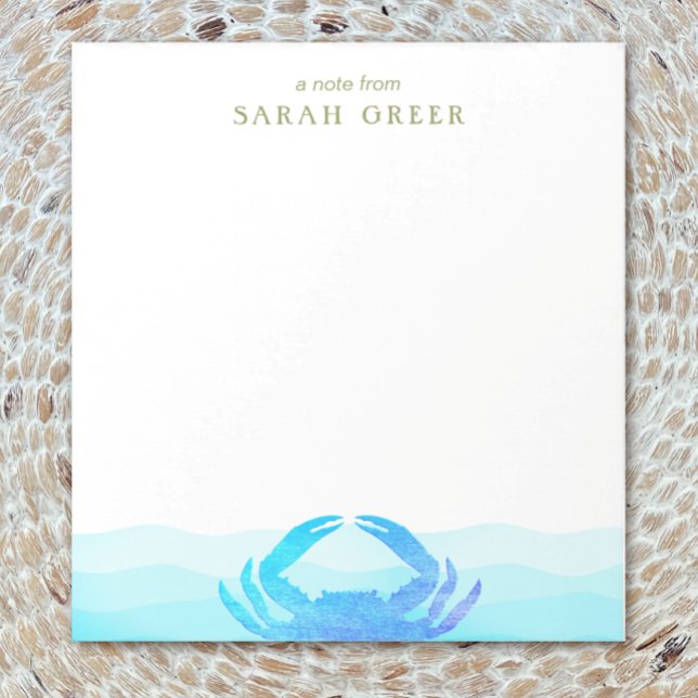 Blauer Krebs Notizblock (Von Creator hochgeladen)