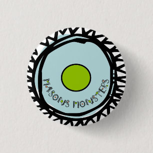 Blauer Kreis Button