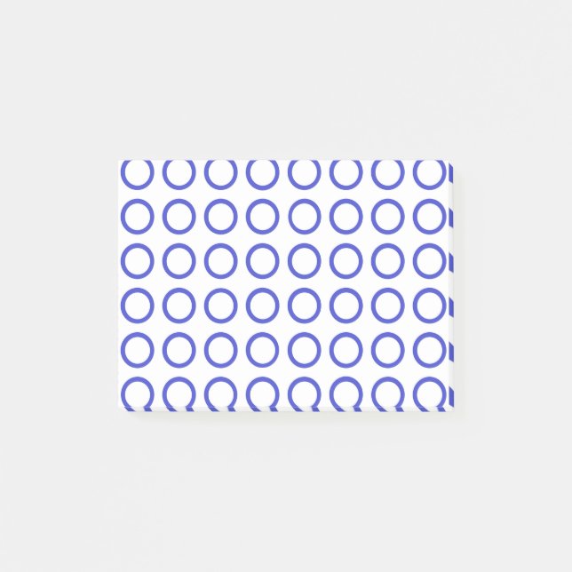 Blauer Kreis Post-it Klebezettel (Vorderseite)