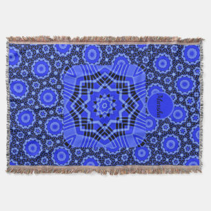 Blauer Kreislauf Abstrakte Blume Kehllendecke Decke